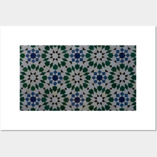 Morocco Islamic tile pattern 4 Posters and Art